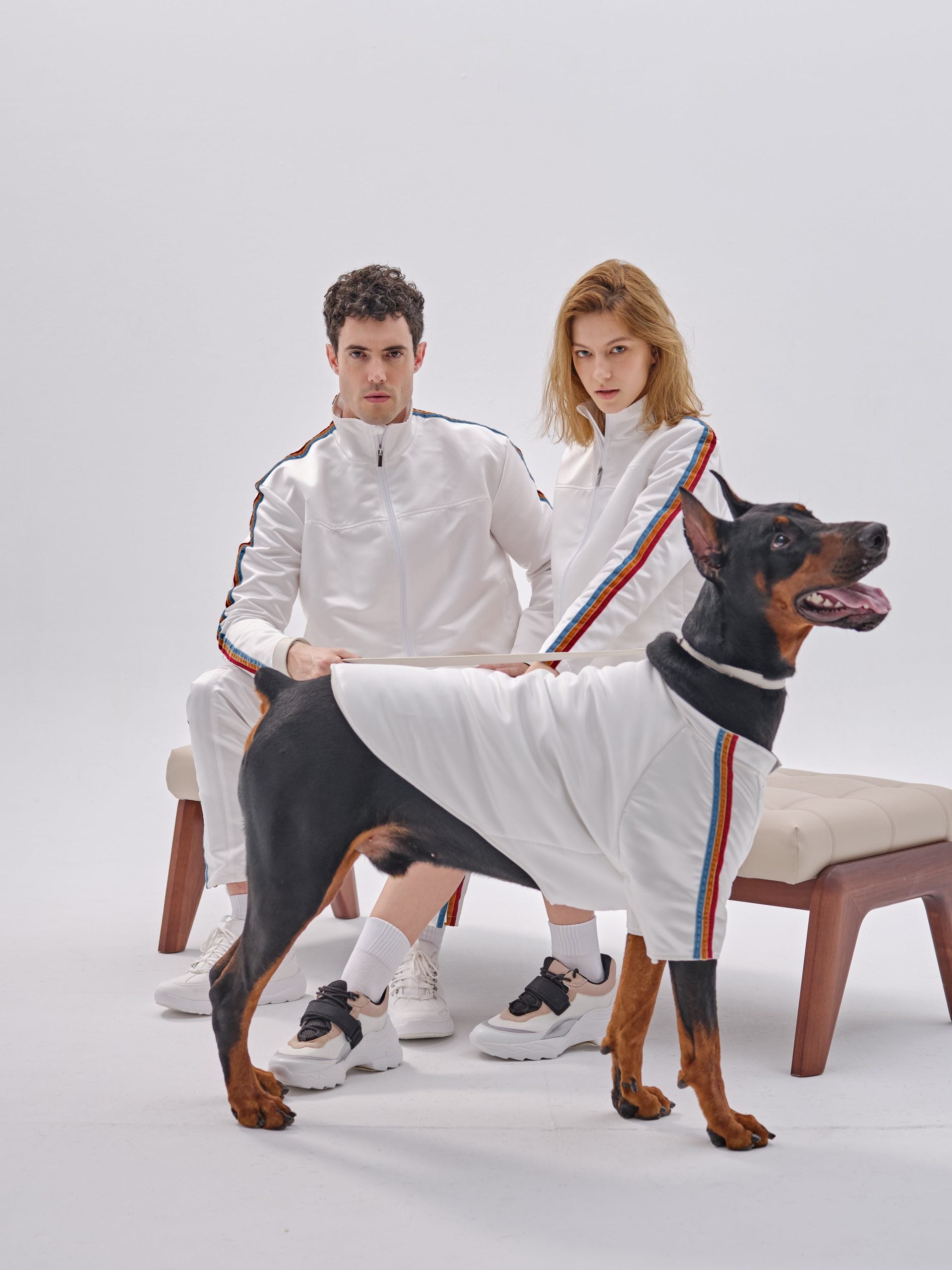 PET VELVET STRIPED JACKET