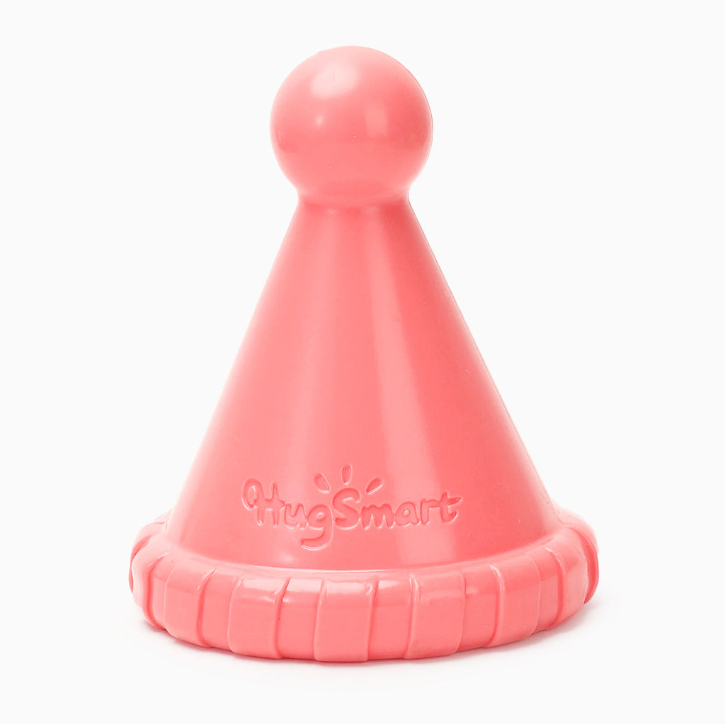 Yappy Birthday –  Pink Party Hat – TPR Rubber Dog Toy