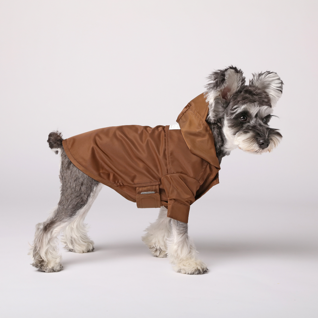Tribeca Adjustable Velcro Raincoat -  Choco