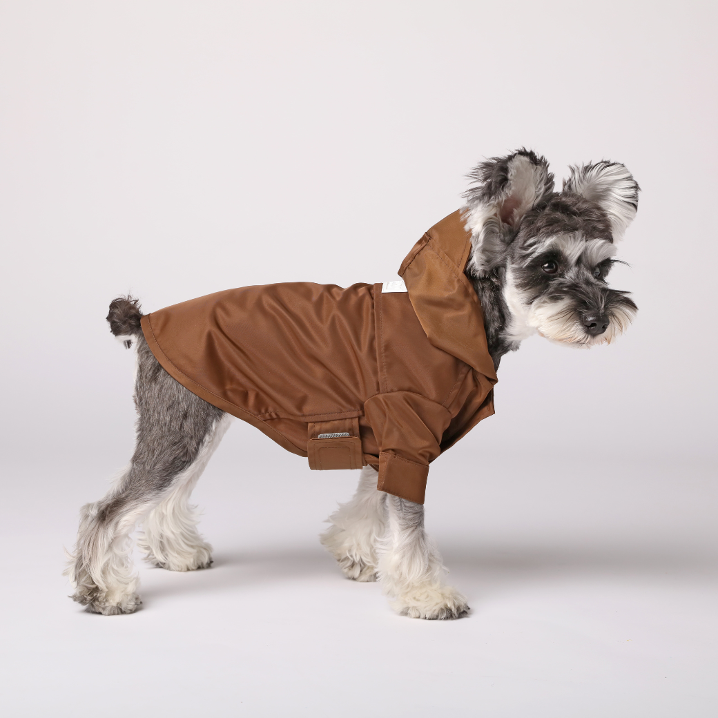 Tribeca Adjustable Velcro Raincoat -  Choco