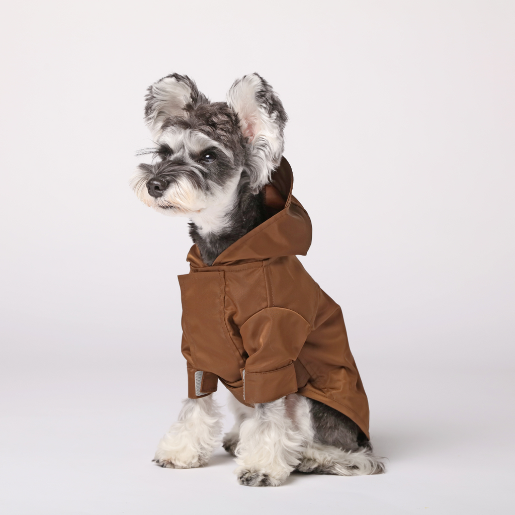 Tribeca Adjustable Velcro Raincoat -  Choco