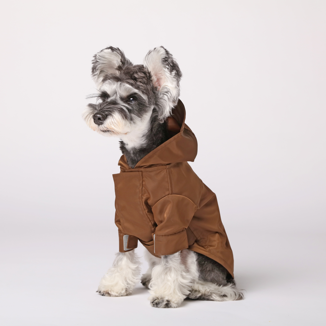Tribeca Adjustable Velcro Raincoat -  Choco