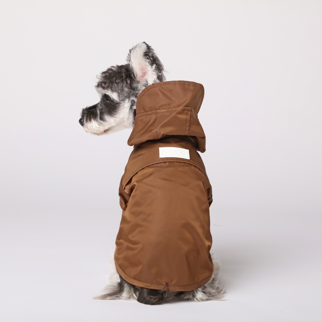 Tribeca Adjustable Velcro Raincoat -  Choco