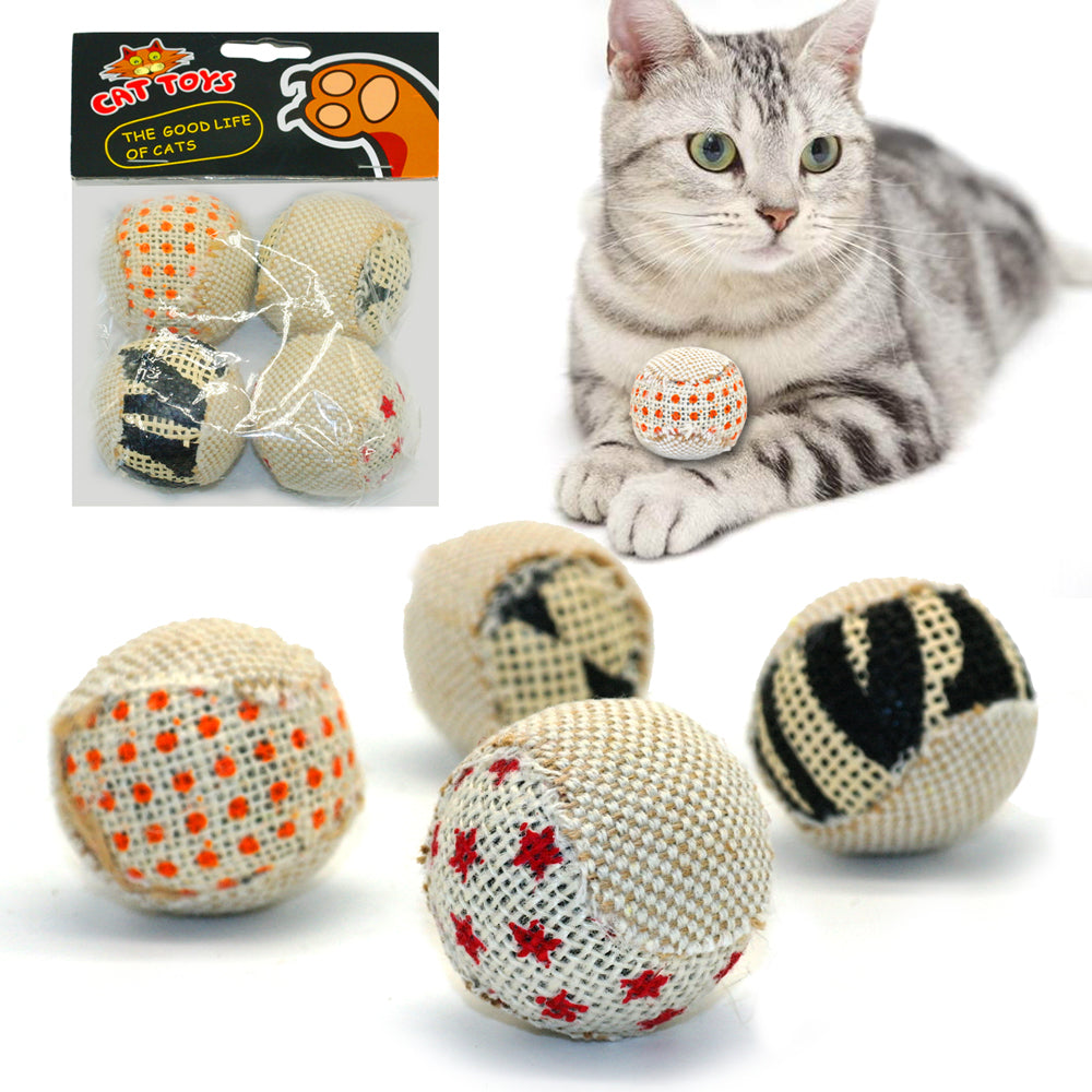 4 Adet/paket Topu Kedi Oyuncak