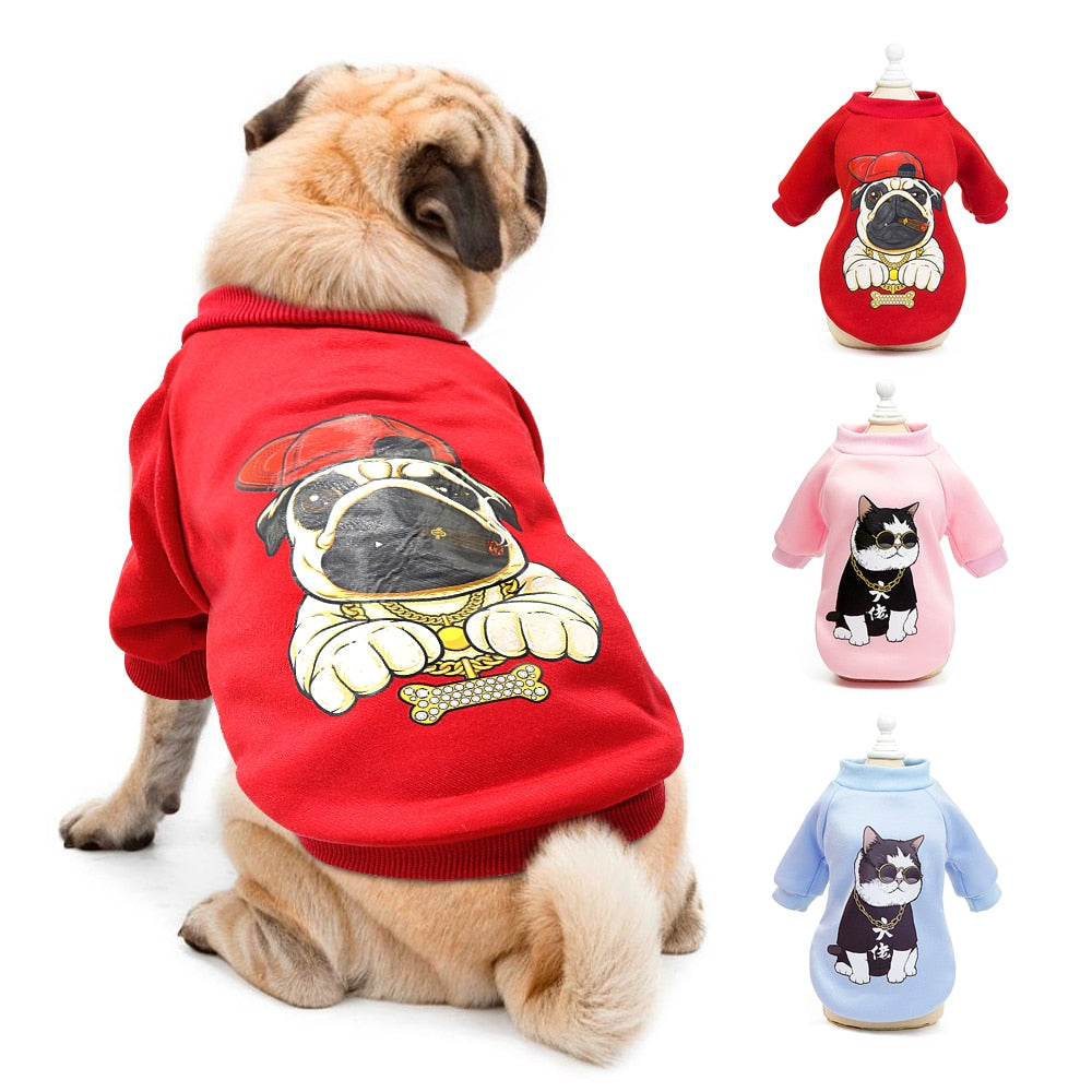 Small Medium Dogs Cats Ropa Perro French Bulldog Pug Chihuahua Clothing S-2XL